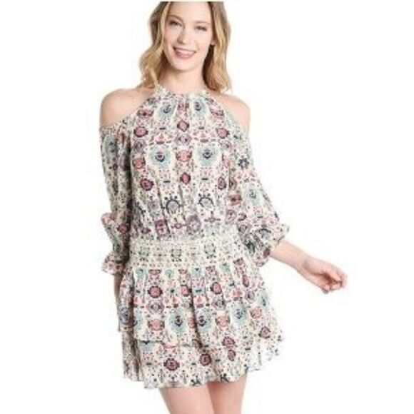 NWT SAYLOR HILLARY COLD SHOULDER DRESS - Picture 1 of 4